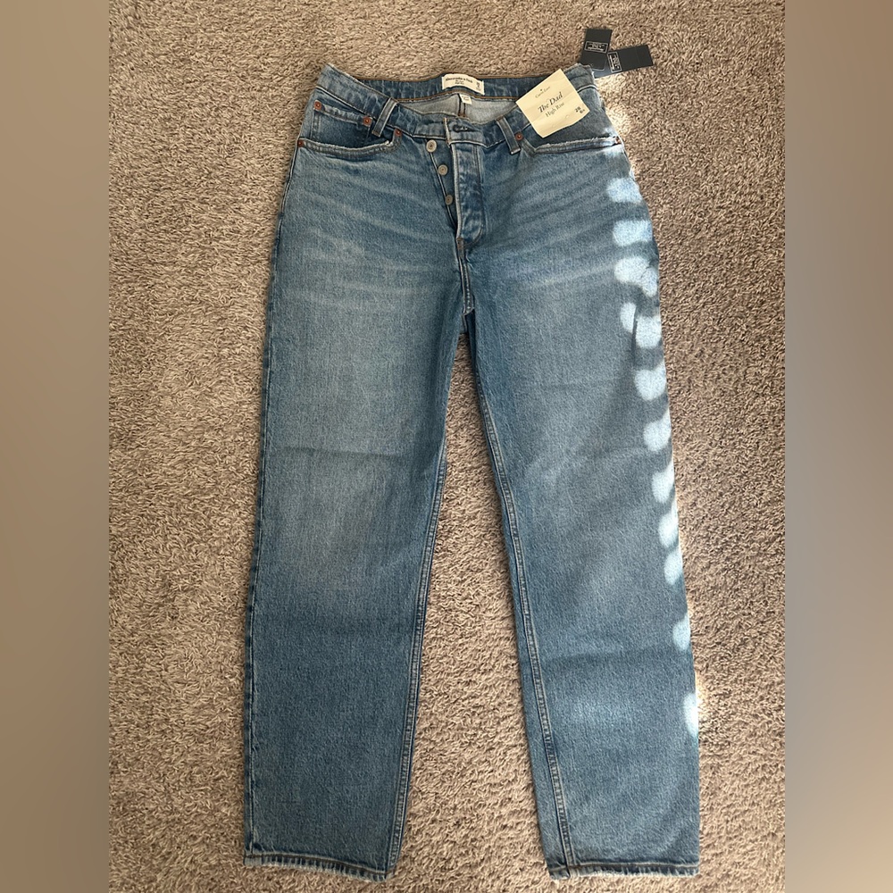 NWT Abercrombie & Fitch High Rise Dad Jeans - 6S Curve Love